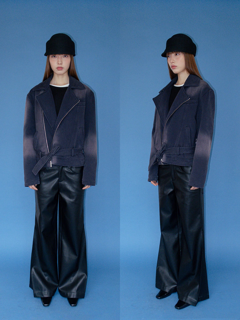 FUNKYFUN Lapel Terry Jacket