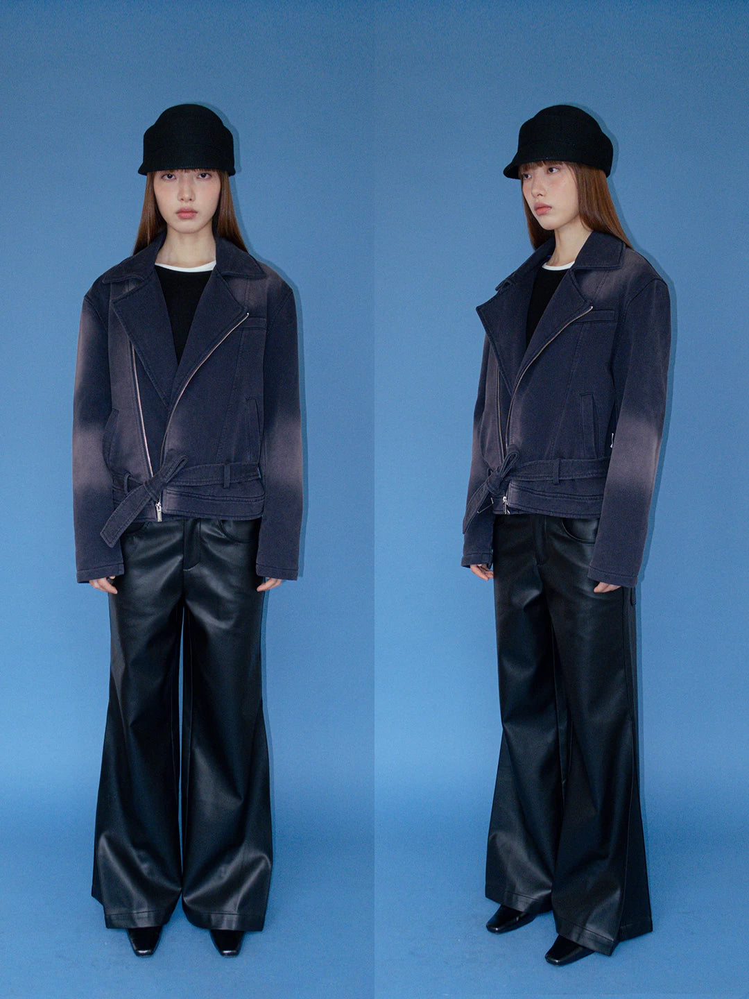 FUNKYFUN Lapel Terry Jacket