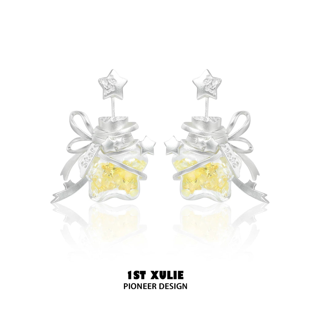 1ST XULIE Star Wishing Bottle Earrings