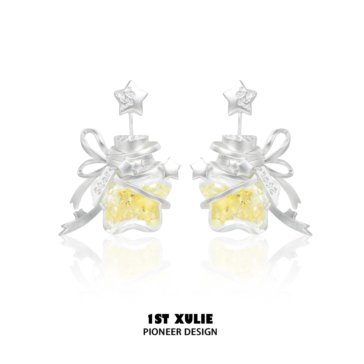 1ST XULIE Star Wishing Bottle Earrings