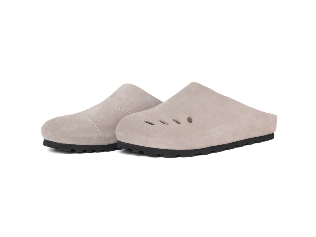 DYZZYMOTIF Suede Slip-On Mule Sandal