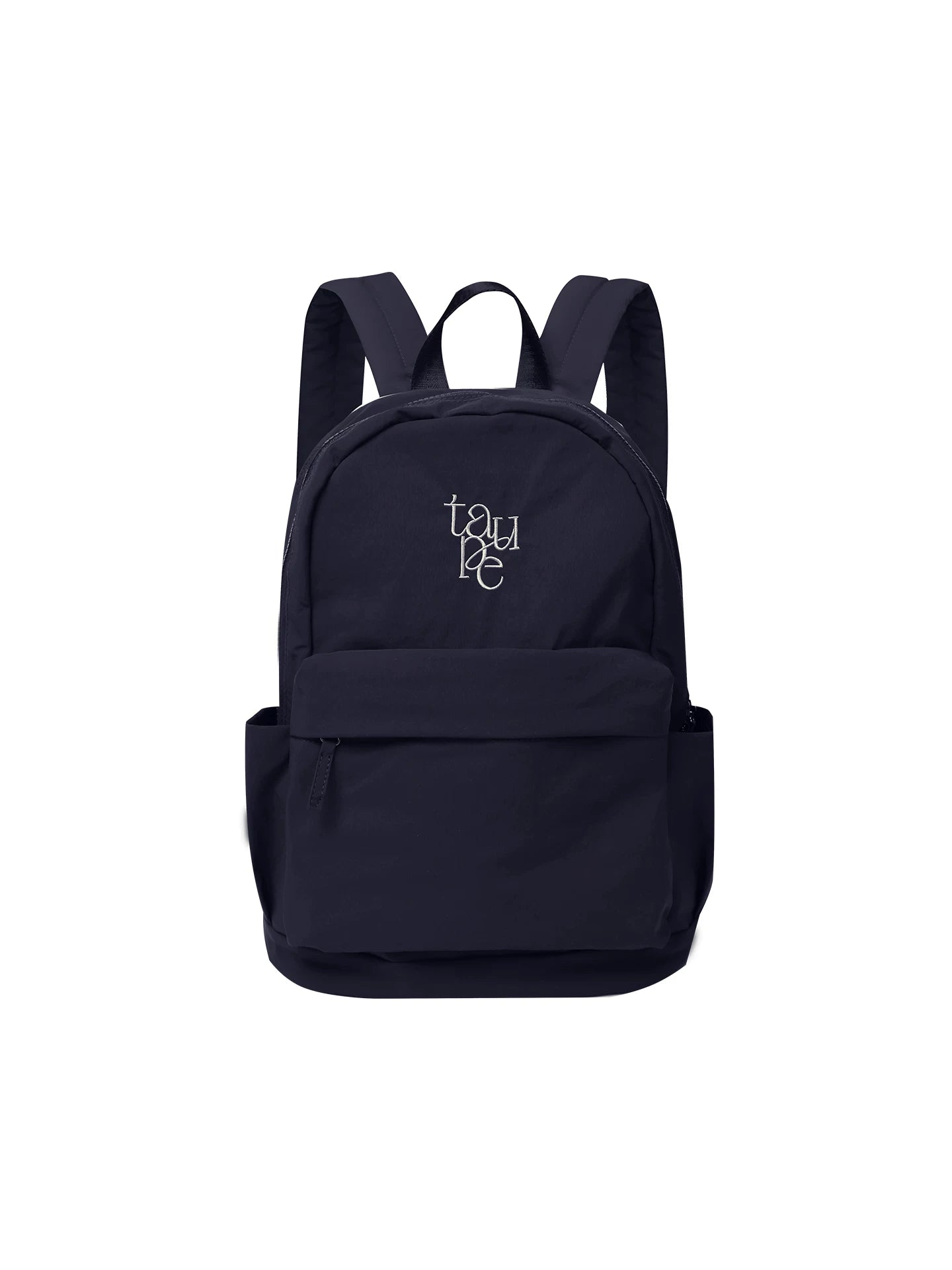 Unique blue Embroidered Canvas Zip-Top Backpack