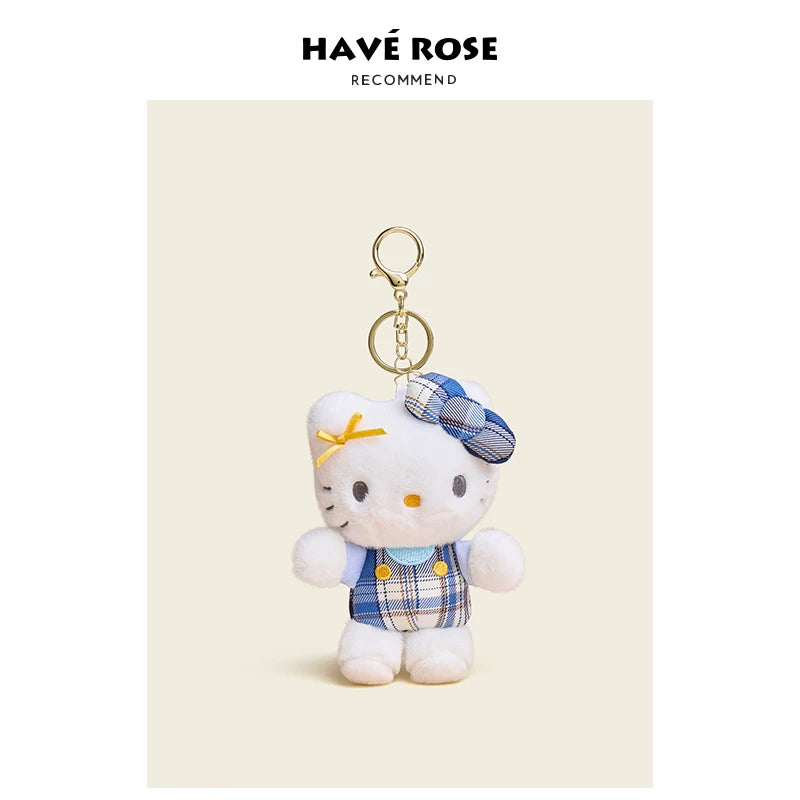 HAVEROSE Hello Kitty Plush Bag Charm Keychain