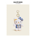 HAVEROSE Hello Kitty Plush Bag Charm Keychain