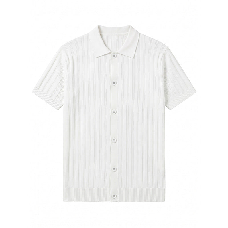 Inflation Breathable Slim Fit Knit Shirt