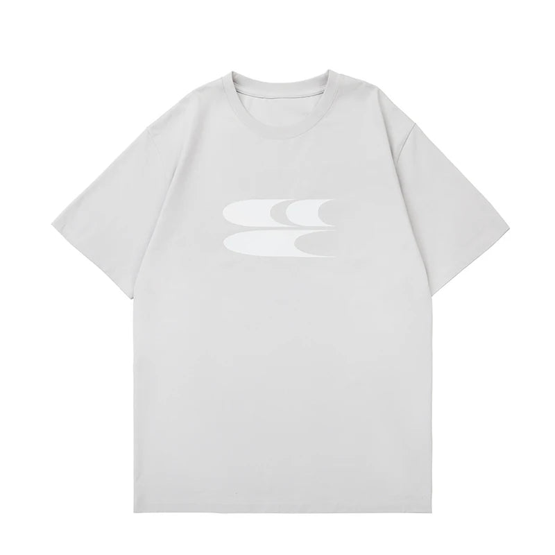 Crying Center Relaxed Crew Neck Logo Tee