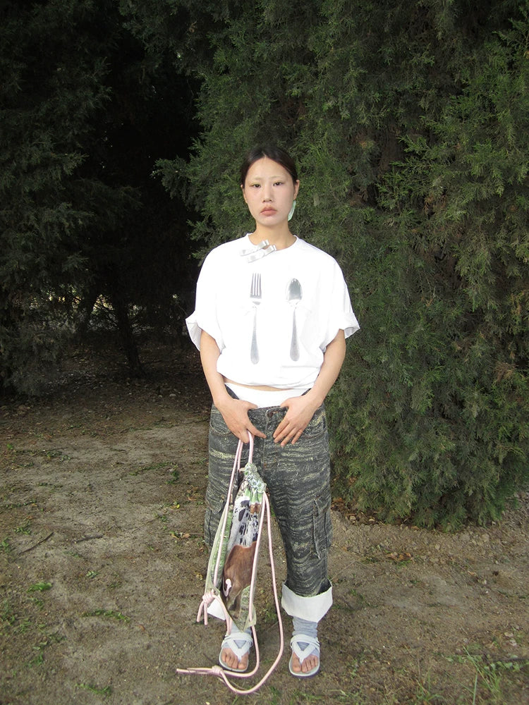 3months Fork & Spoon 260g Moisture-Wicking Loose Tee