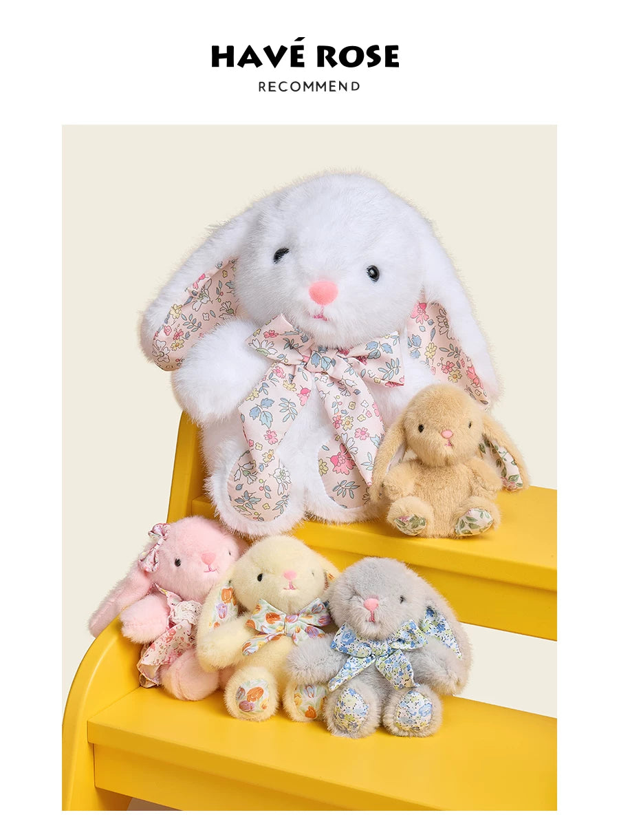 HAVEROSE Plush Rabbit Bag Charm Keychain