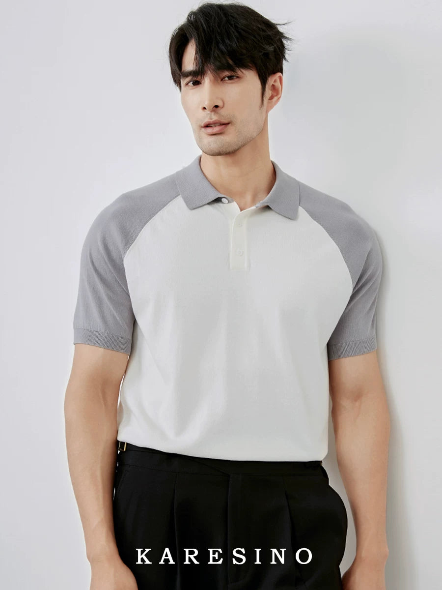 KARESINO Breathable Wrinkle-Free Slim Fit Polo Shirt