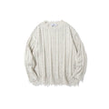 ALOHA Vintage Lazy Slack Twist Striped Sweater