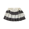 MOMSAYCAN Polka Dot Versatile College Wind Elastic Waist Skirt