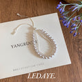 LIDAYE Pearl Double-Layer Zirconia Bracelet