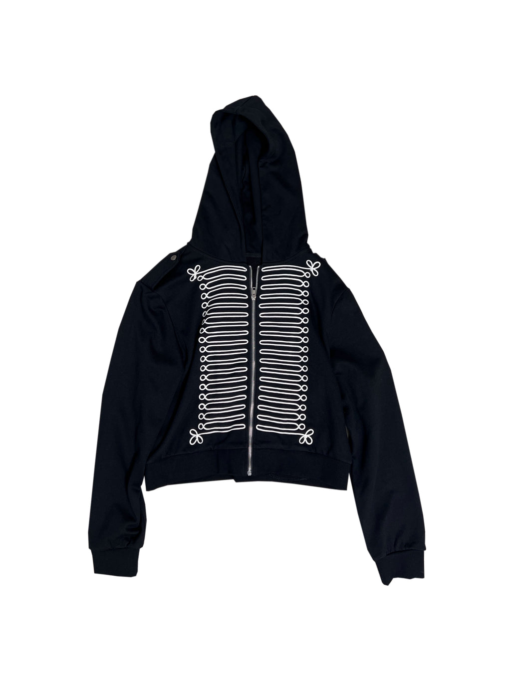 CHAI Rope Embroidered Court Epaulettes Totem Couple Hoodie Sweater