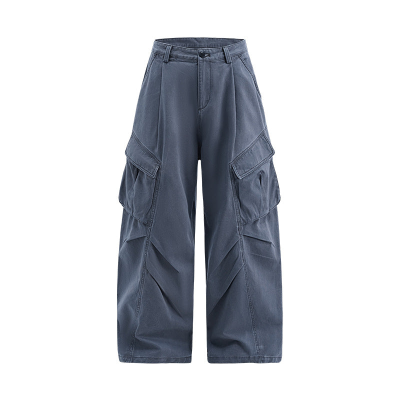 Inflation Pocket Pleated Wide Leg Pants