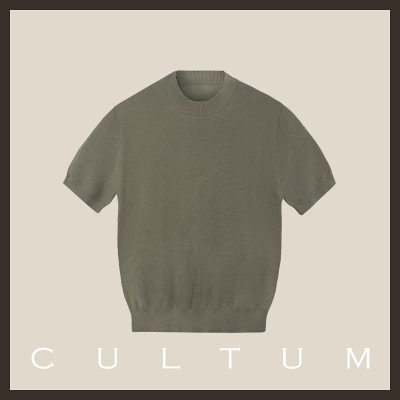 CULTUM Lightweight Breathable Casual Knit Tee