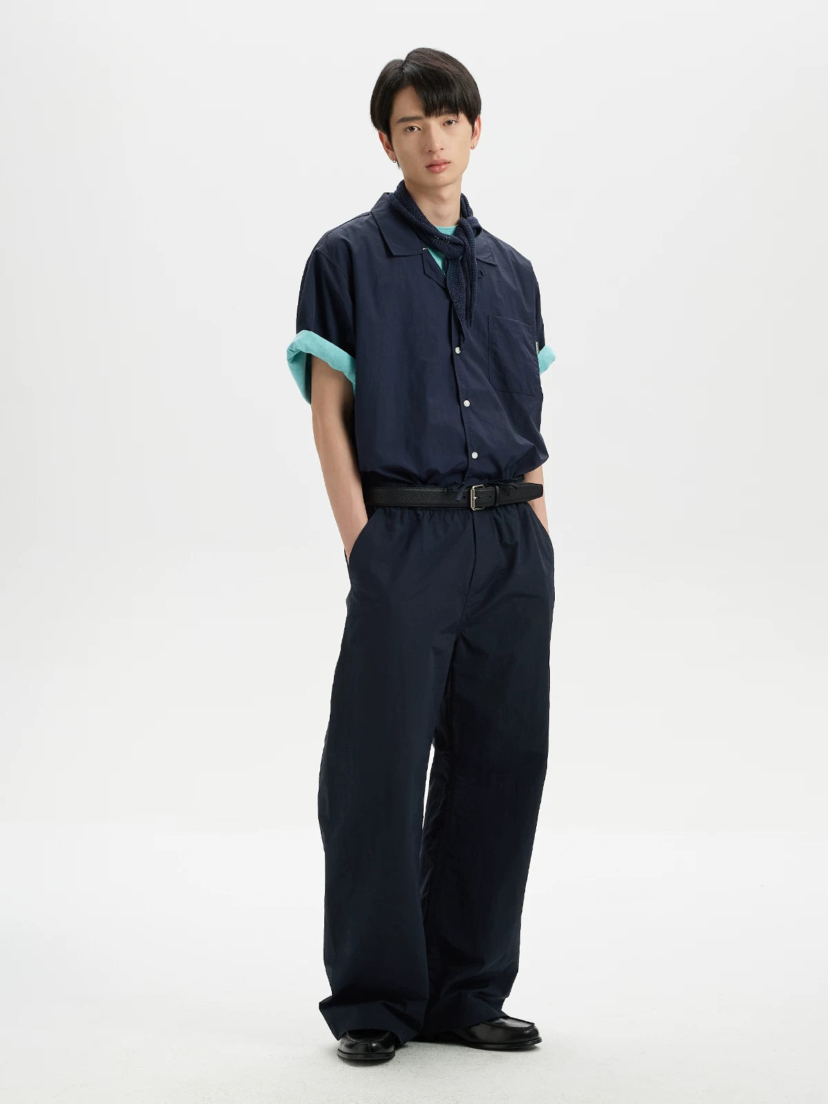 BUTTBILL 280g Breathable Linen-Blend Parachute Pants