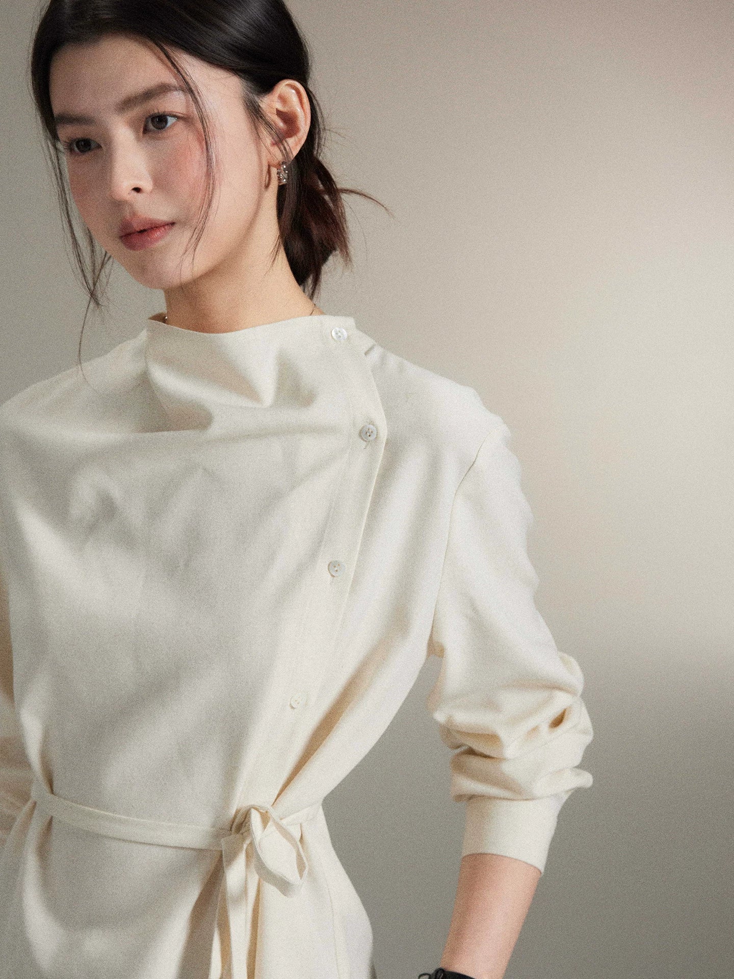 TYANG Simple Strap Waist High-end Shirt