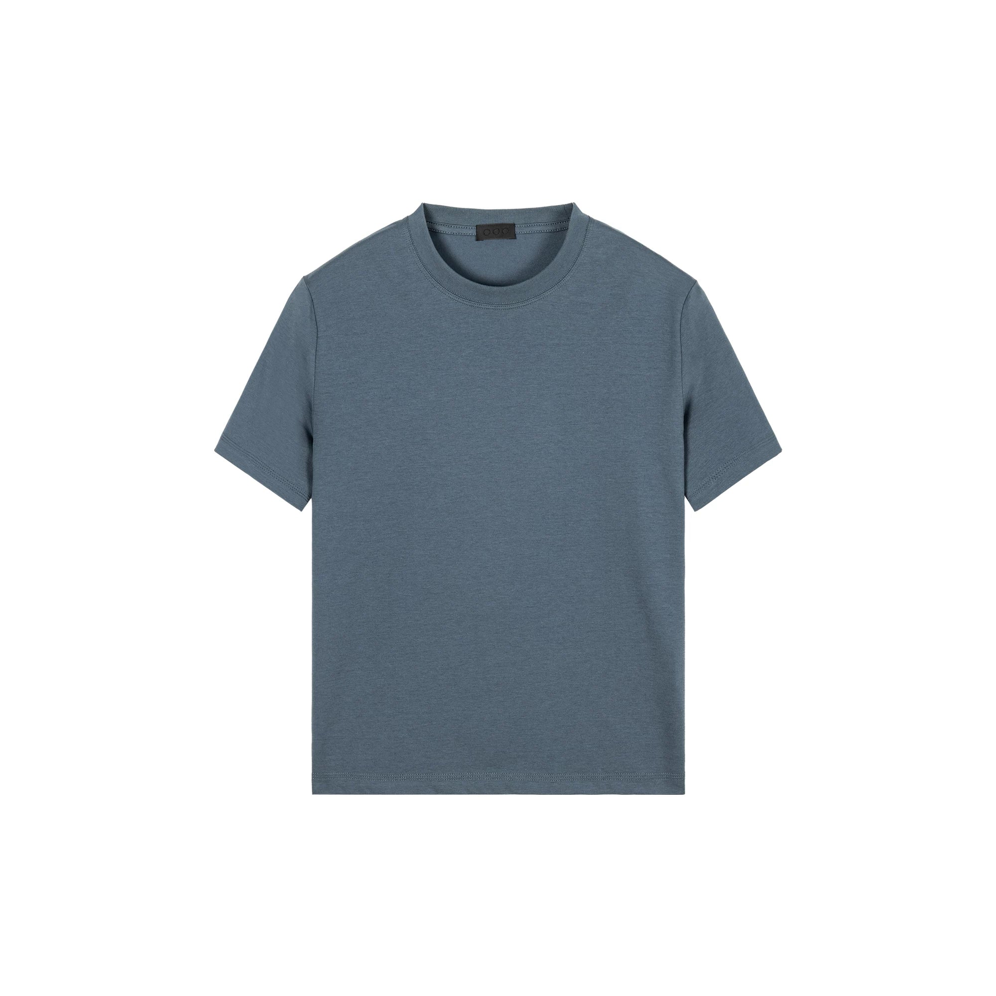 PLUS NO LOGO Retro Casual Simple Shoulder Tee