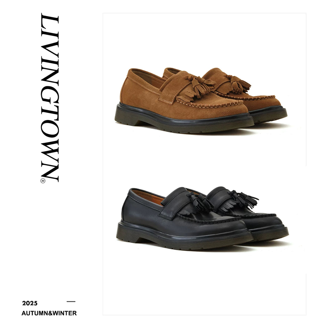 LIVINGTOWN Retro Casual Leather Shoes
