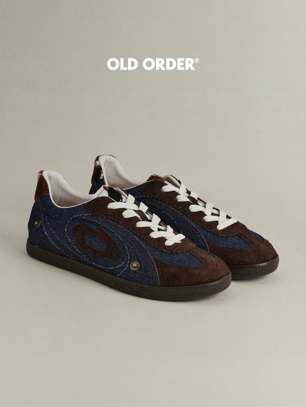 OLD ORDER Denim Low-Top German Army Trainer