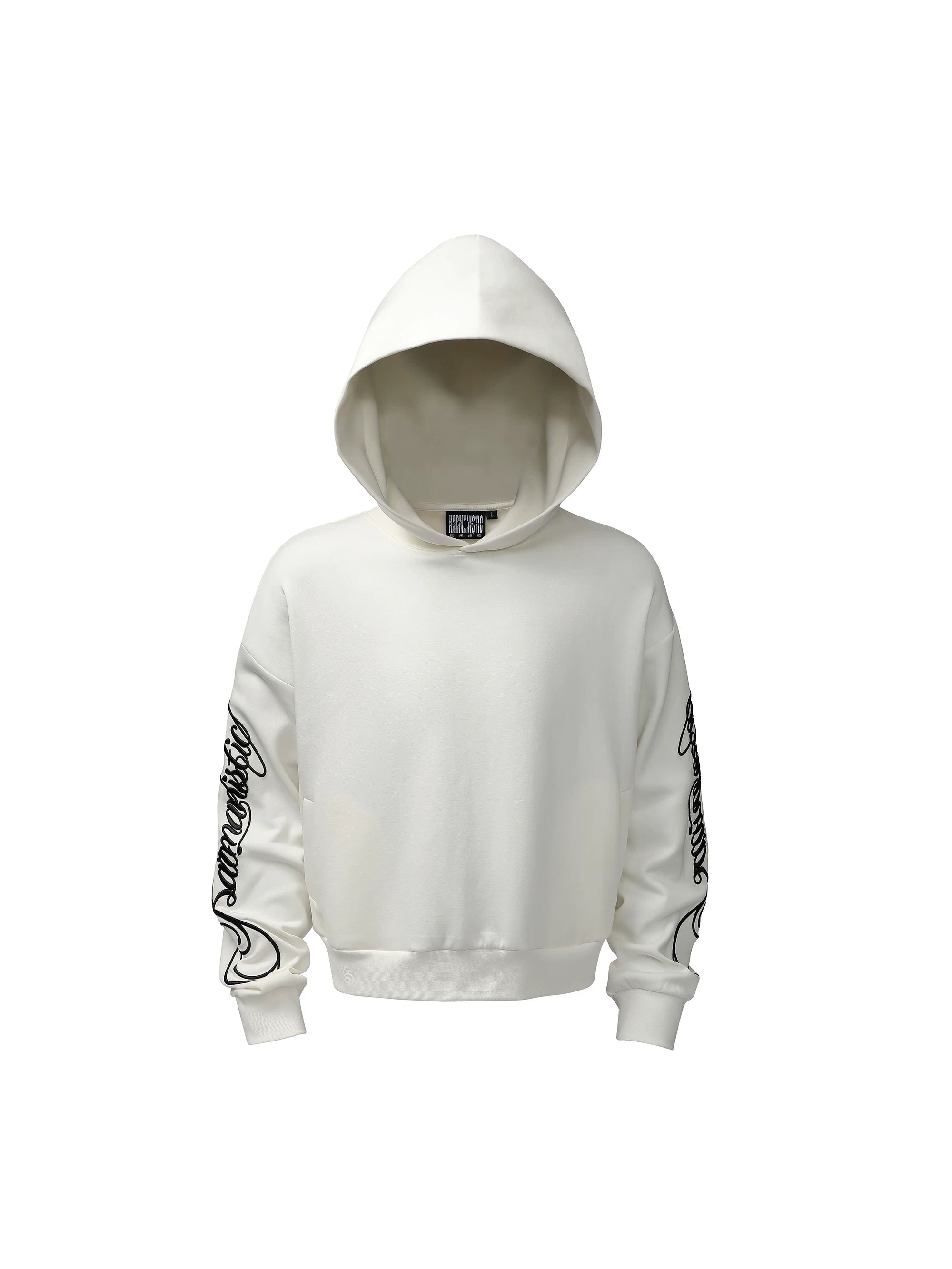 KARMANISTIC Vintage Embroidered Hooded Long-sleeved Sweater