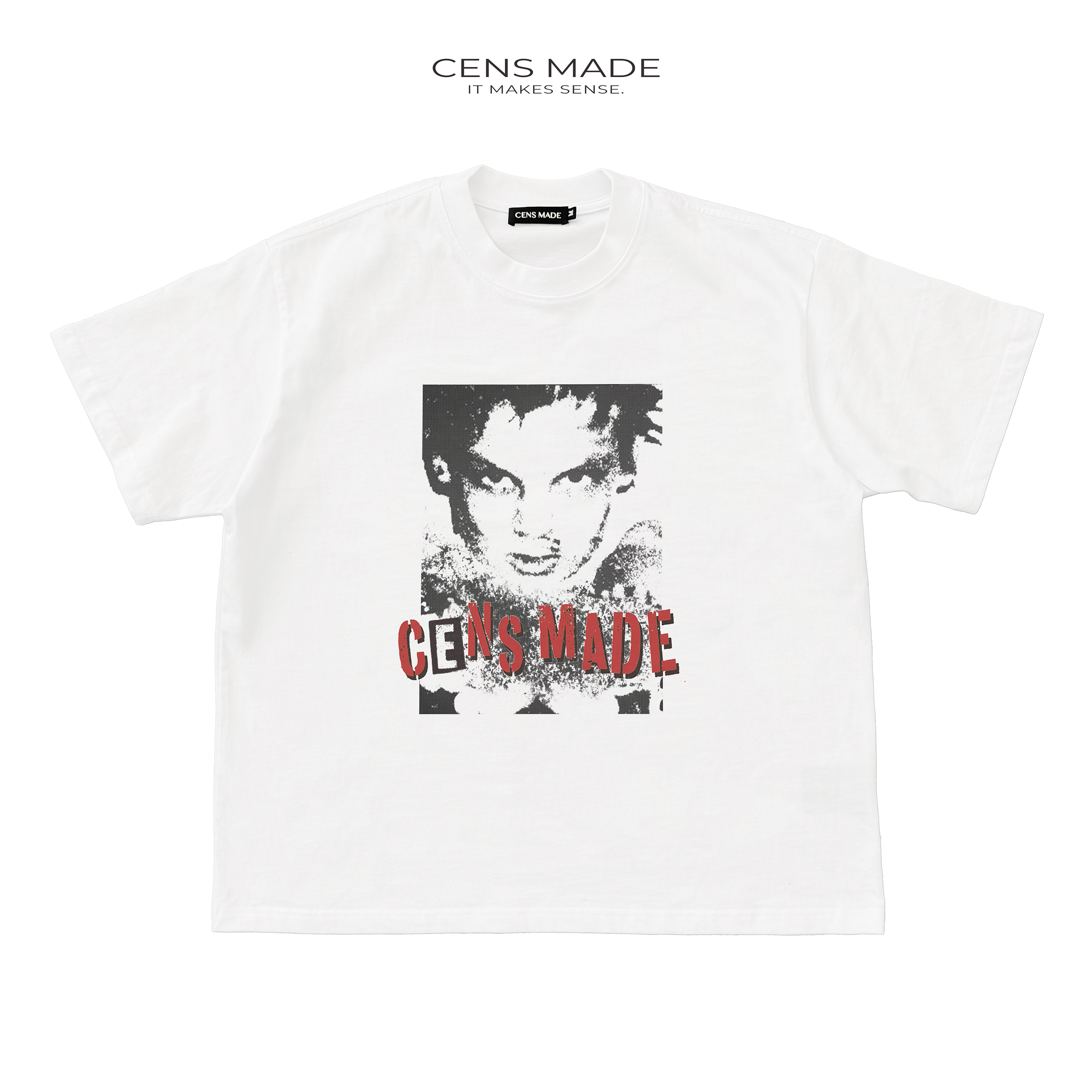 CENSMADE Retro Old Punk Print Tee