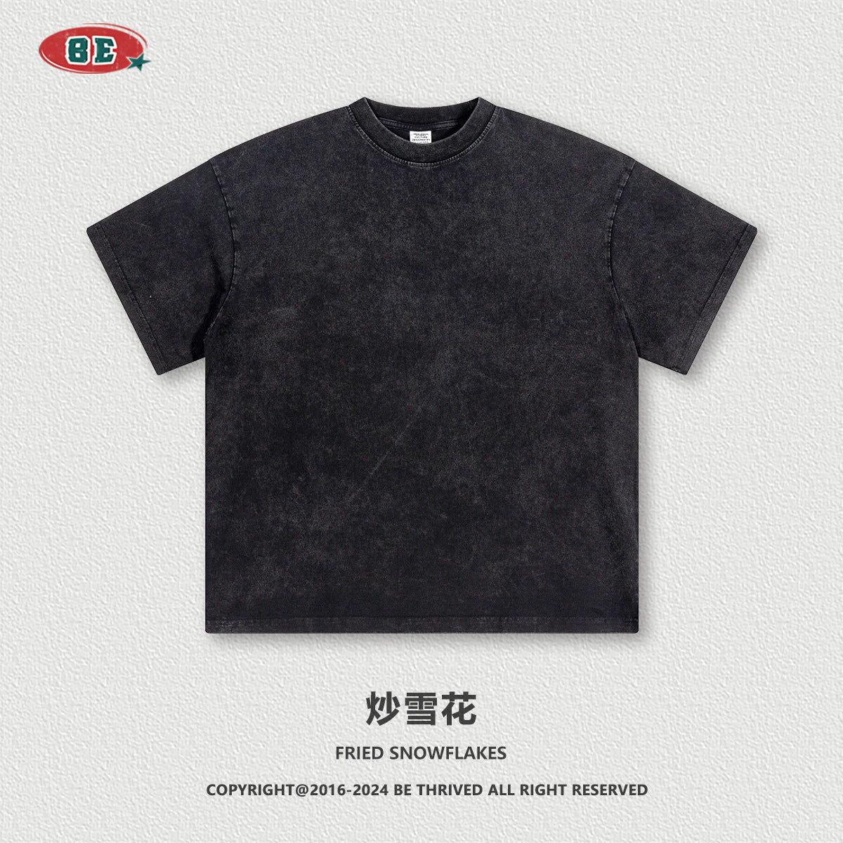 BE THRIVED Vintage Washed 220g Breathable Loose-Fit Tee