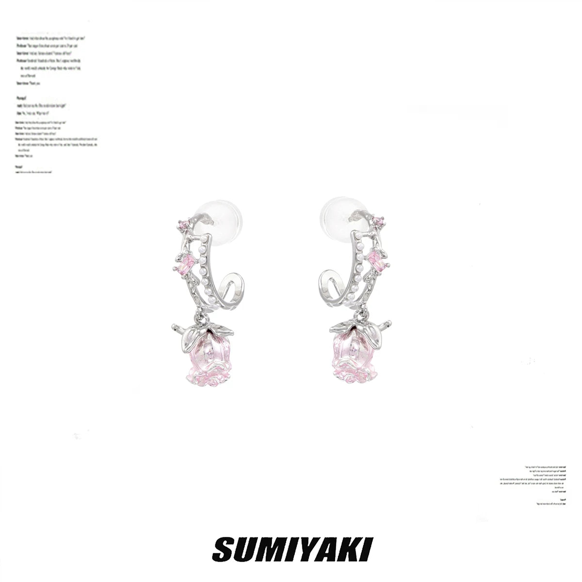 SUMIYAKI Sterling Silver Pearl Stud Earrings