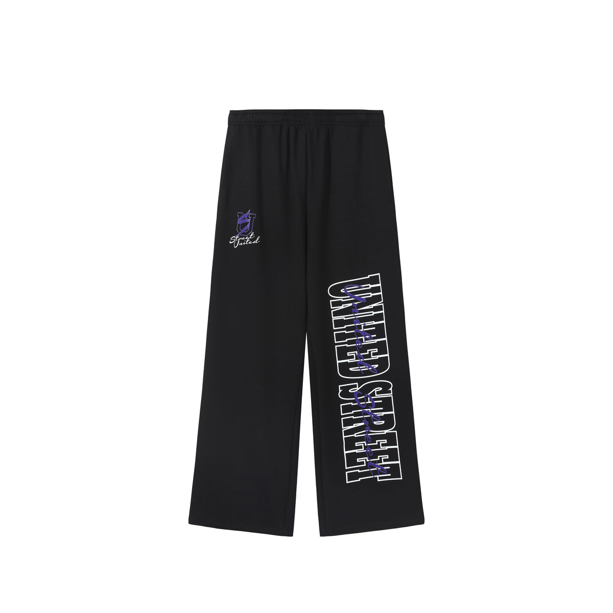 UNITED STREETZ US Letter 400g Breathable Loose Straight-Leg Sweatpants