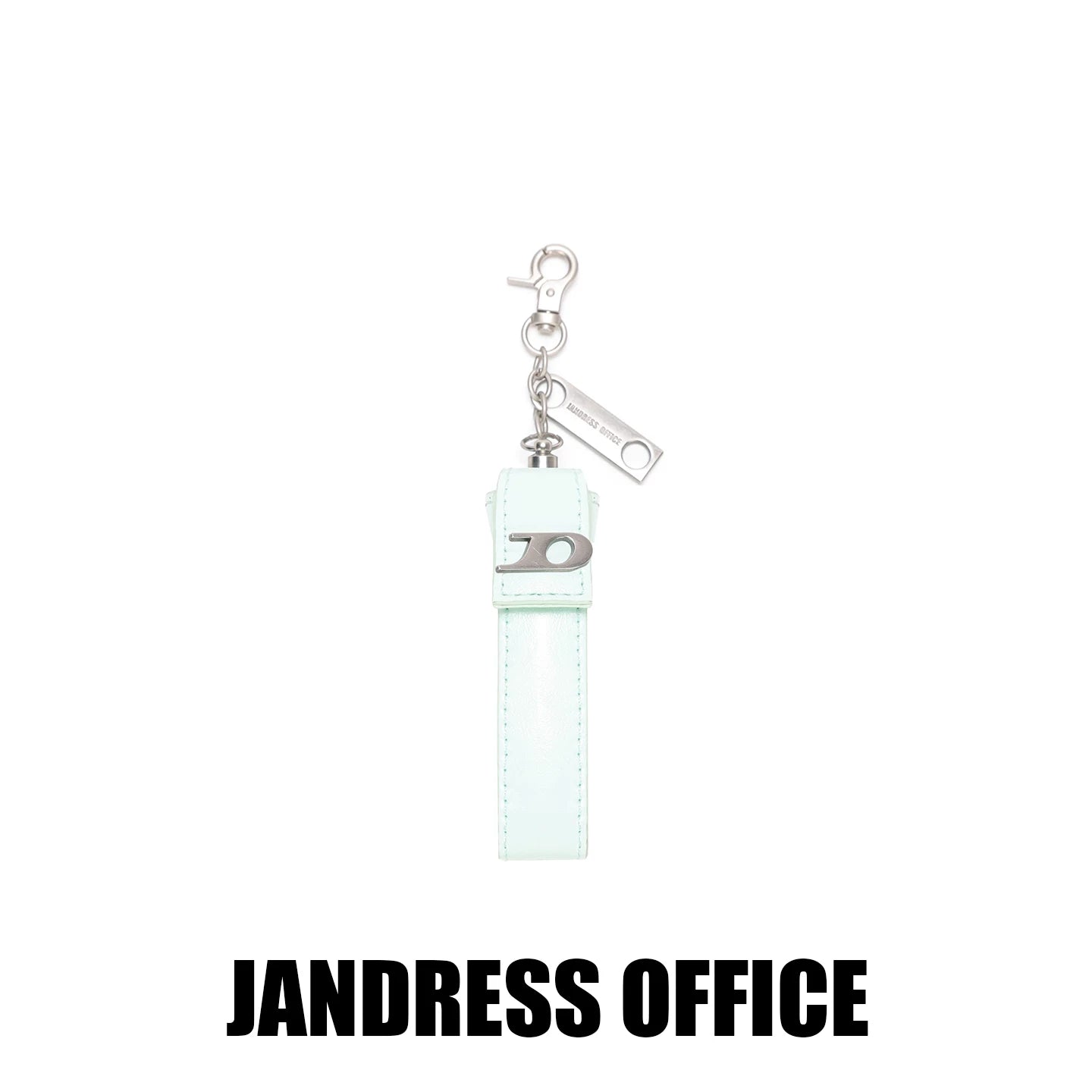 JANDRESS Black Faux Leather Mini Bag Charm - Keychain Pouch