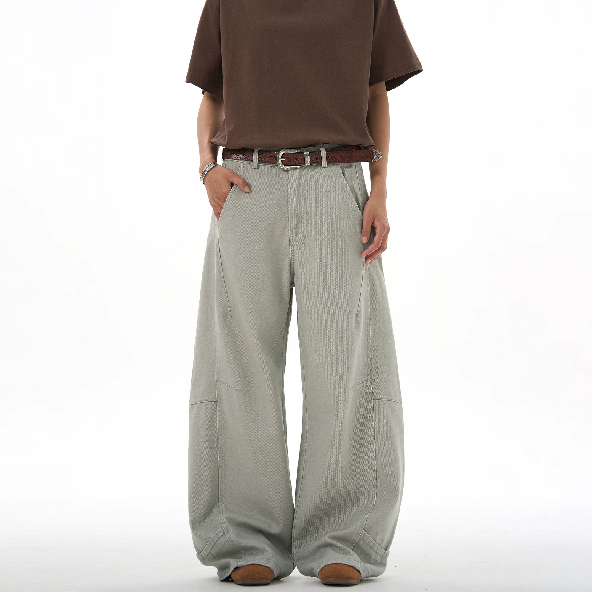 TRUQUEST Vintage Premium Loose Wide Leg Casual Pants