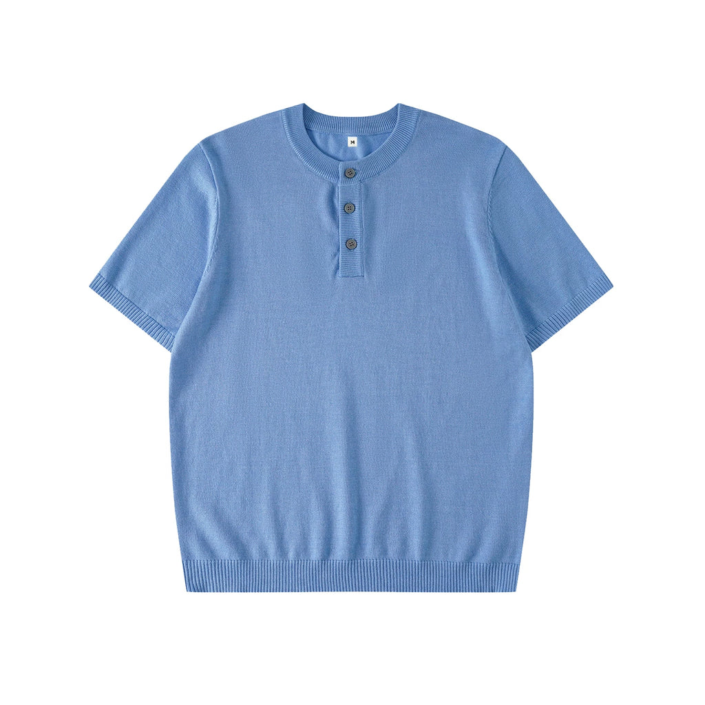 LR MADE Henley Knit Relaxed Tee