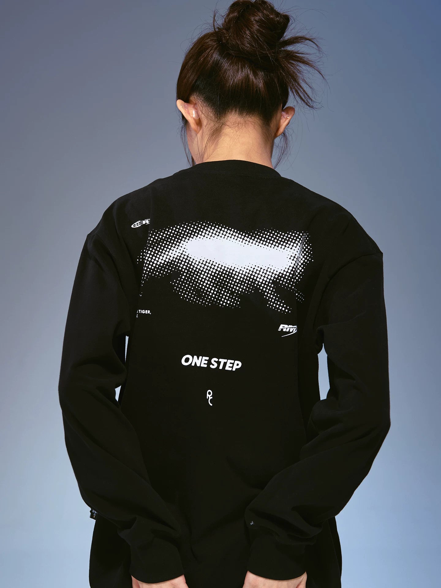 Remedy Phantom Cat Print Loose Long Sleeves