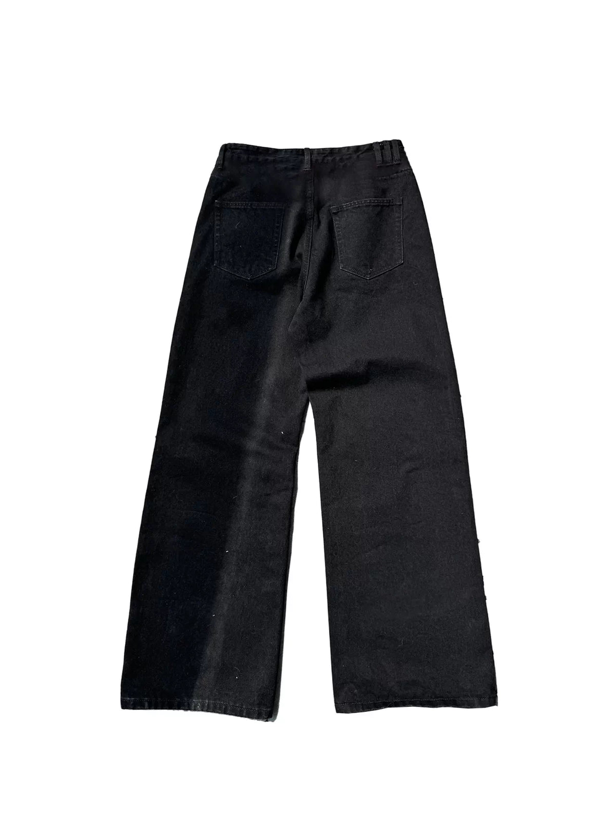 No E Mosen Plaid Stud Baggy Jeans