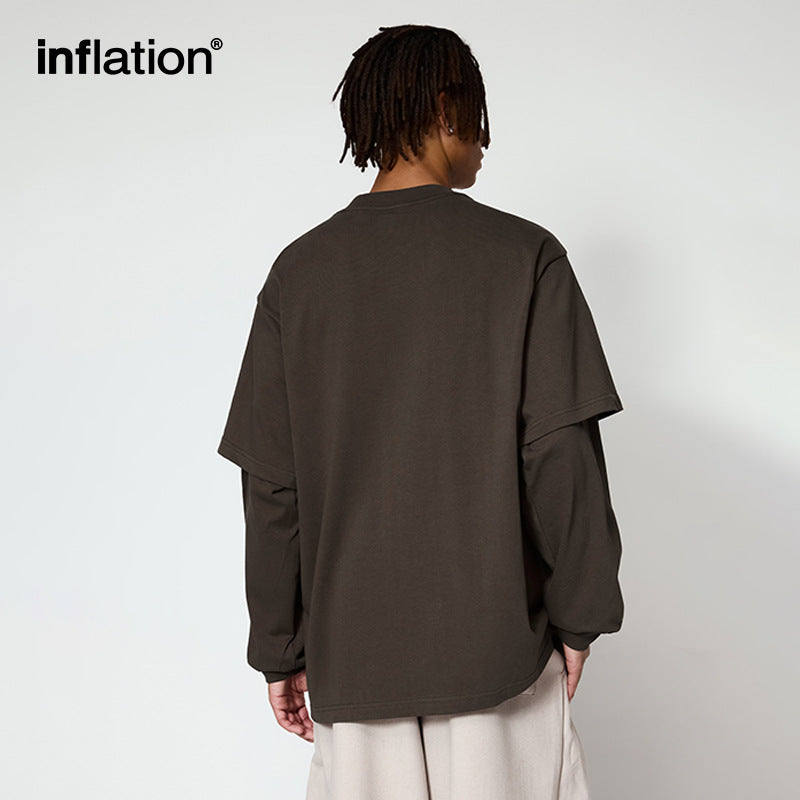 INF Heavy fake two-piece long sleeve Tee
