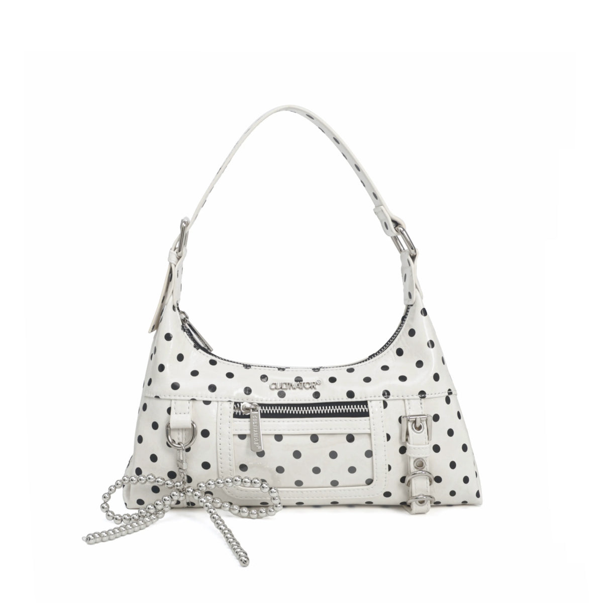 CULTIVATOR Vintage Waxed Canvas Polka Dot Crossbody Bag
