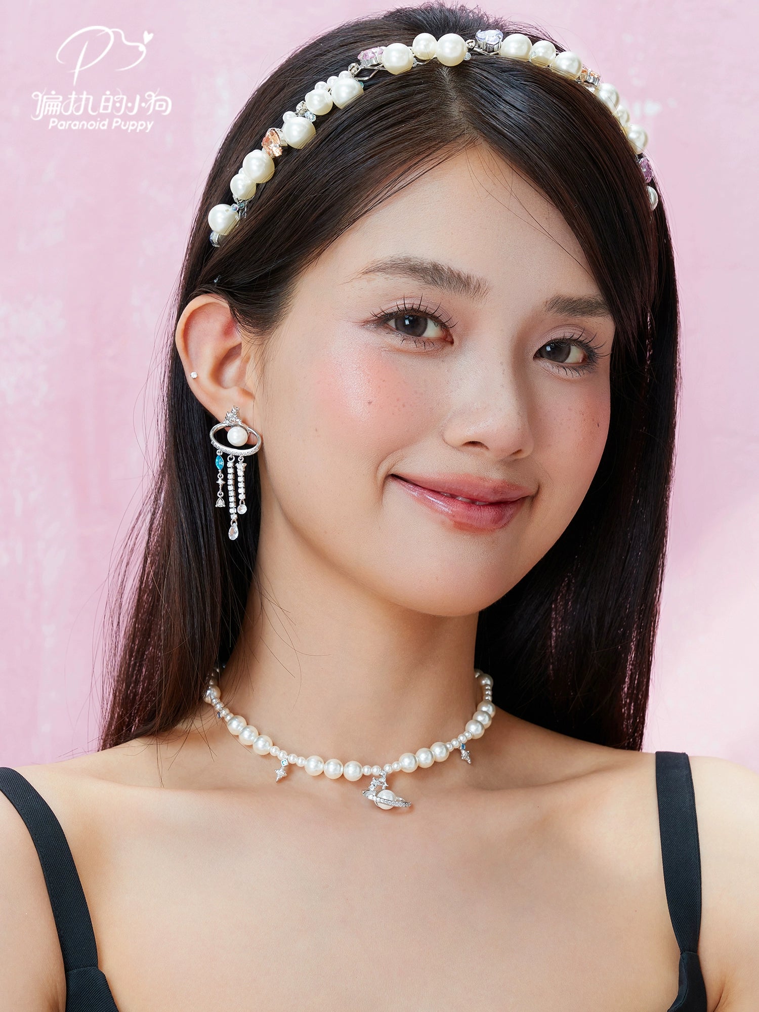 ParanoidP Pearl Collarbone Necklace