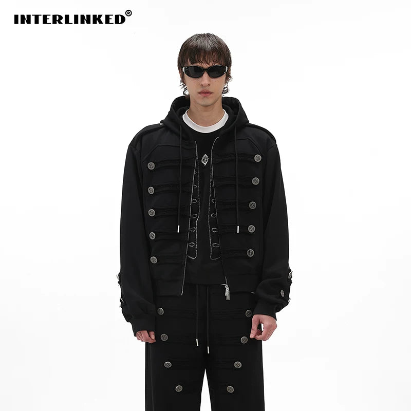 INTERLINKED Night Knight 400g Oversized Sweatshirt