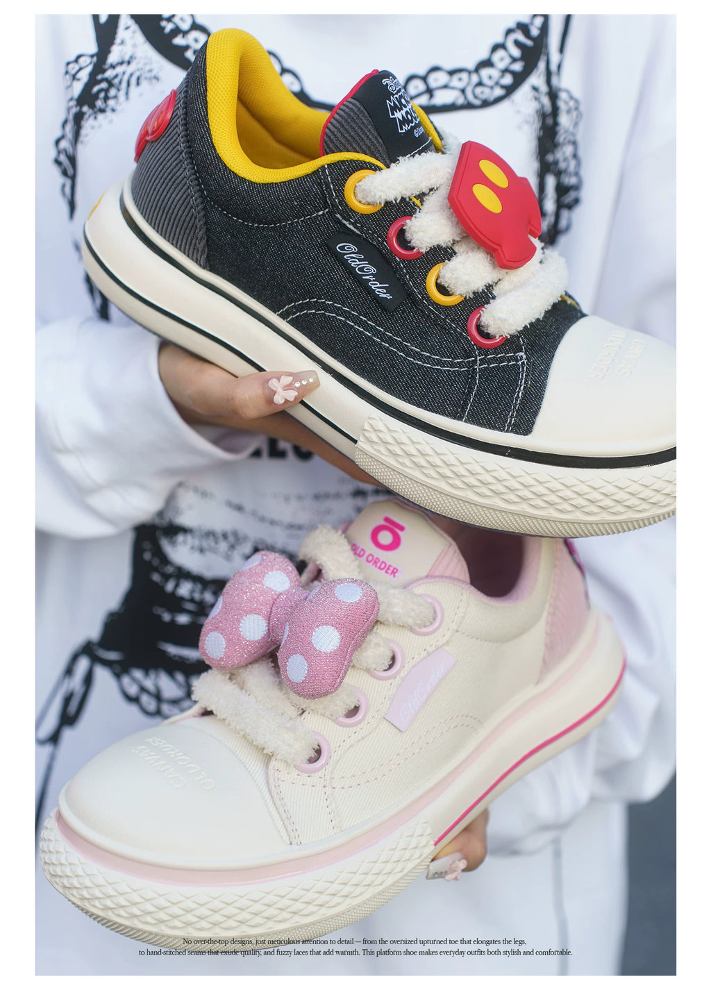 OLD ORDER Canvas Mickey Retro Sneaker