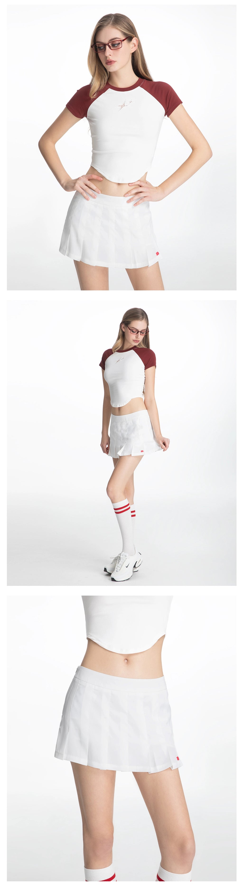 ABMY Hottie Low Waist Super Short Pleated Skirt