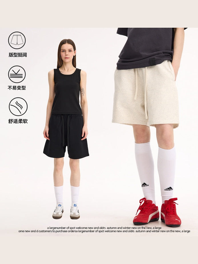 UNF 450g heavy old money wind silhouette terry Shorts