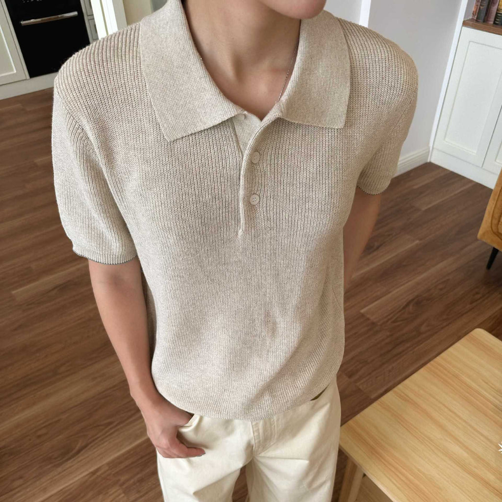 MADEEXTREME Breathable Relaxed Knit Polo