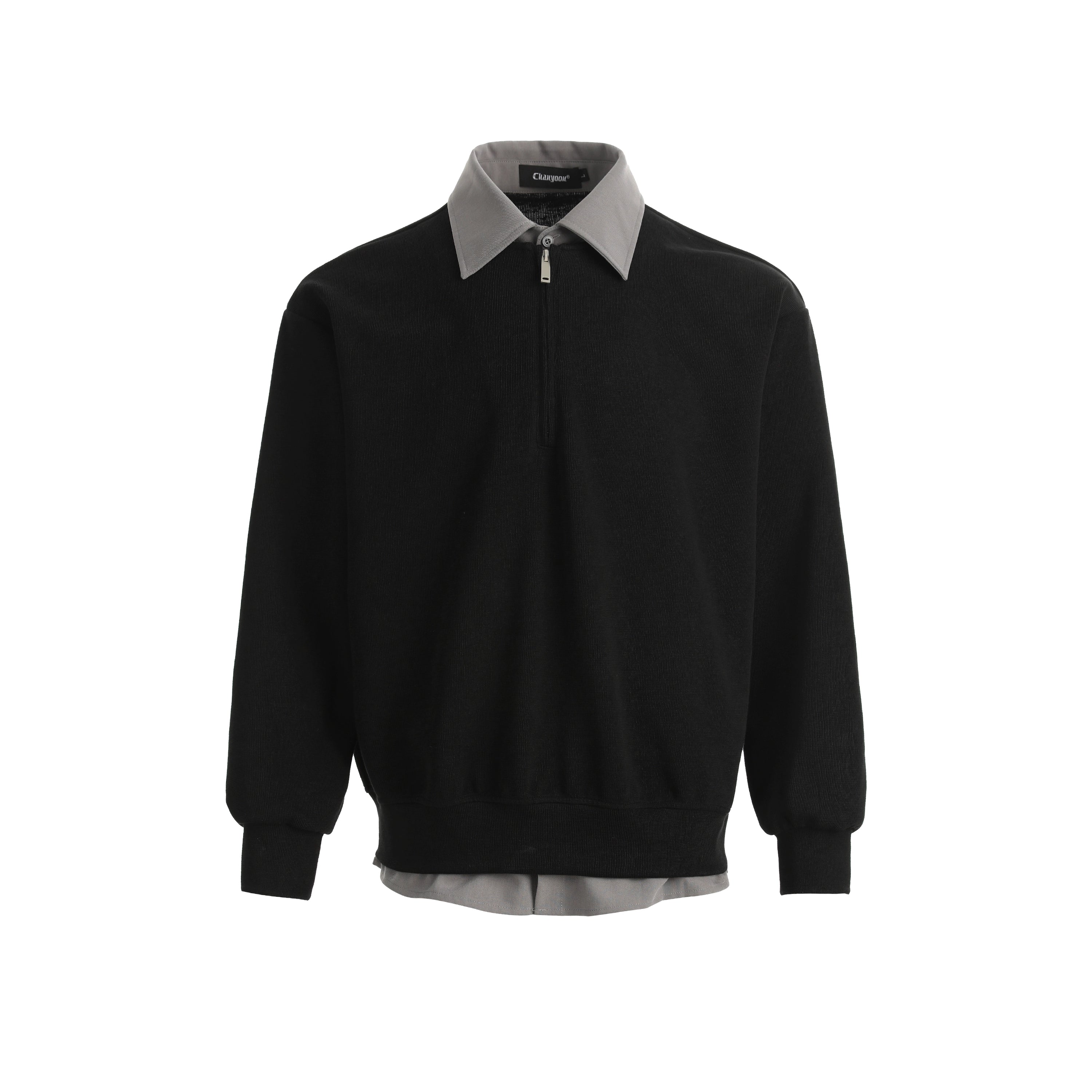 CHANYOOU Retro Fake Two-piece Spliced Sweater
