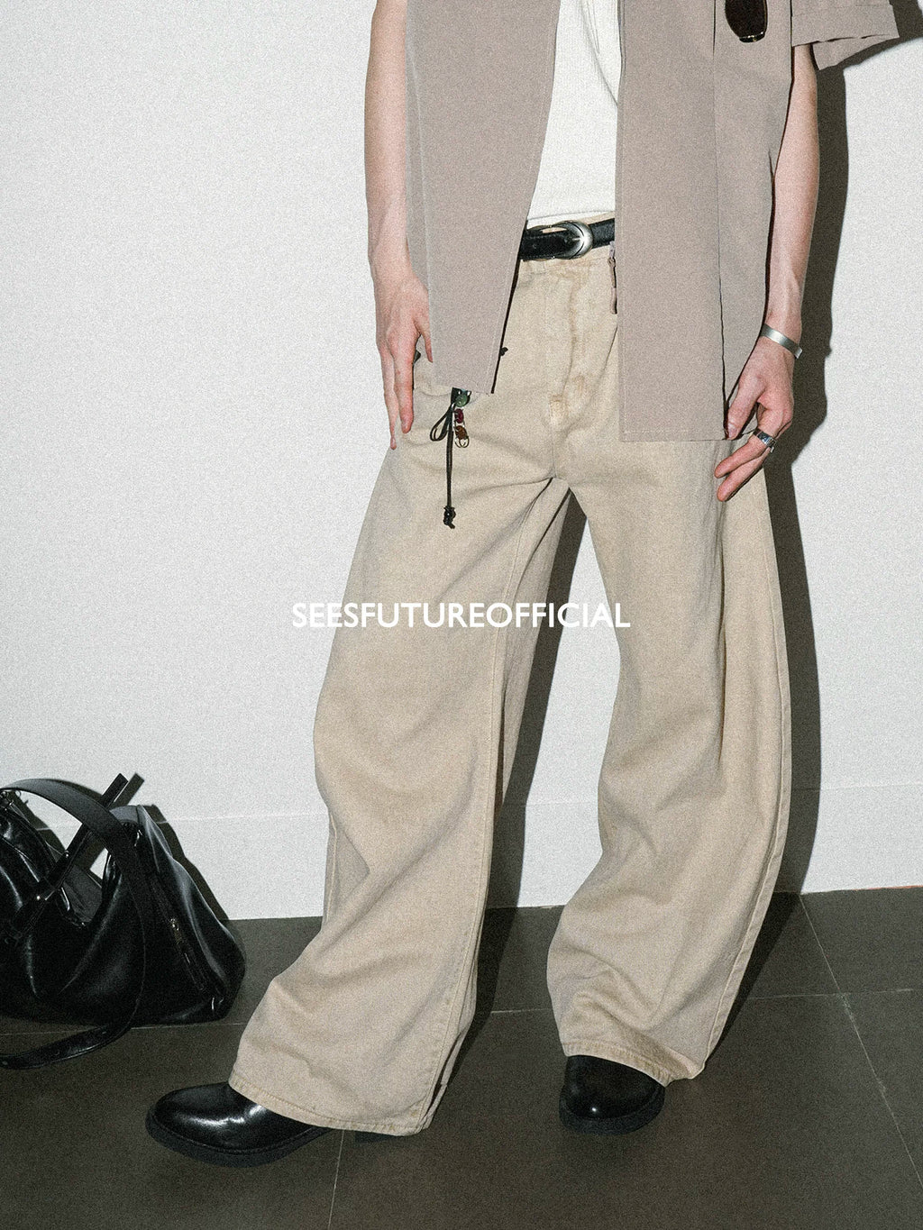 Seesfuture Vintage I-pleated Versatile Casual Pants