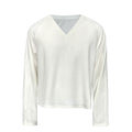 JCAESAR Big V-neck Daily Lazy Long Sleeves