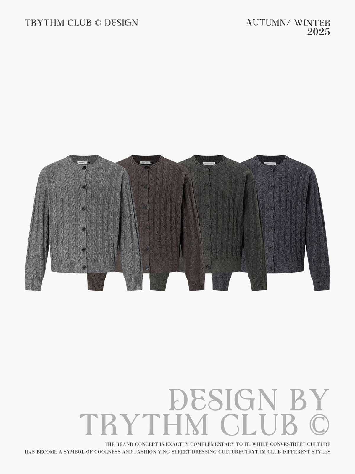 TRYTHMCLUB Vintage Knitted Wool Sweater
