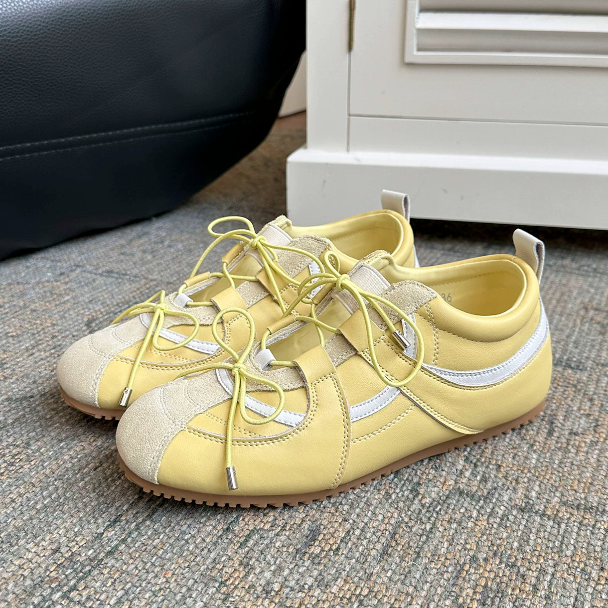 Lidaren Produced Cross-Strap Low-Top Mary Jane Sneaker
