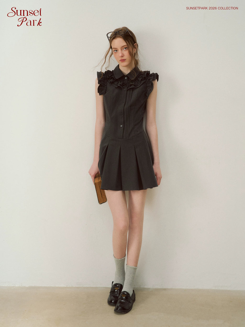 SunsetPark Thursday Literature Class High-Waist A-Line Dress