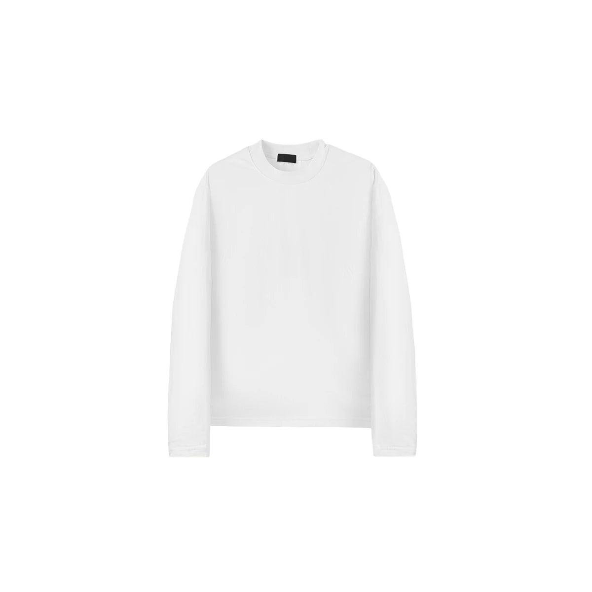 PLUS NO LOGO Brushed Cotton Cropped Long-Sleeve Tee