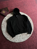 Xanvas Boxy Waffle Zip-Up Hooded Jacket